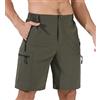 Suwangi Uomo Pantaloncini Cargo Bermuda Pantaloncini Pantaloni Corti Sportivi Casual Shorts Ciclismo Multi-Tasca