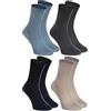 Rainbow Socks - Calzini da donna e uomo in cotone per diabetici senza elastico - 8 paia, 39-41