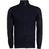 Coveri Cardigan uomo full zip con trama lavorata, Blu M