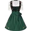 JokeLomple Vestiti Tirolesi Donna - Costume Tradizionale Abito Tradizionale Bavarese Donna Abiti Midi per Le Signore Elegante Abito Bavarese Festa Octoberfest e Vestiti Abito per Oktoberfest