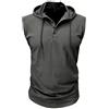 MakingDa Athletic Manica Corta Con Cappuccio Uomini Moda Allenamento Palestra Pullover Camicia Con Cappuccio Pulsante Muscle Fit Estate Felpa Leggera Hip Hop Running Boxing Hiking Sport Hoodys T-Shirt
