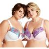 Curve Muse Reggiseni sfoderati con Ferretto Minimizer | Ricamo, Pizzo, Mesh, Spalline regolabili, Chiusura a Gancetti, Nylon
