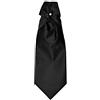 Remo Sartori - Cravattone Plastron Cravatta Sposo Cerimonia in Seta Tinta Unita, Made in Italy, Uomo