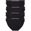 Victoria's Secret Biancheria intima bikini da donna senza cuciture, mutandine a copertura moderata per le donne, confezione multipla (XS-XXL), nero, Medium