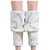 Generisch Jeans termici da donna invernali foderati Bootcut Jeans gamba dritta casual Boyfriend Y2K pantaloni leggeri pantaloni da jogging comodi pantaloni lunghi baggy pantaloni lunghi pantaloni