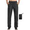 KUTOOK pantalone Antipioggia Uomo Moto Impermeabile Neve Riflettente con 2 Tasche Zip Taglia S-4XL per Escursionismo Trekking e Ciclismo