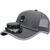 Générique Cappello con ventilatori a energia solare, ricaricabile tramite USB, cuffia per ventilatore, ampio bordo, cappello ventilatore solare, per esterni, spiaggia, estate, campeggio, pesca, escursionismo