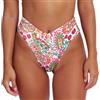 geluboao Slip di costume da bagno da donna, sexy, con taglio a V, a vita alta