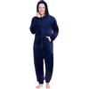 CityComfort Pigiama Intero Uomo, Tuta in Pile Invernale, Pigiami Monopezzo per Lui, Pigiamone Caldo, Onesie con Cappuccio, Idee Regalo Compleanno E Natale (XL, Blu)