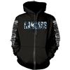 Iron Maiden Carcass 'Necro Head' (Nero) Felpa con cappuccio con zip, nero, Medium