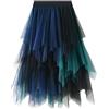 MERCIYD Gonna a pieghe da donna in tulle, asimmetrica, gonna corta da skater, gonna midi, gonna estiva