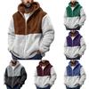 VPQILH Felpa in Pile Uomo Con Cappuccio Vendita, Invernale Pesante Caldo Pullover in Morbido Pile Cappotto Zip Intera Cardigan Cappotto Manica Lunga Vintage Sportivi Sweatshirt Felpe Fleece Pullover Hoodie