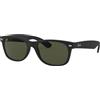 Ray-Ban- Occhiali da sole da donna New Wayfarer Gomma nera 55 mm