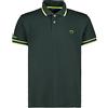 Siry Work Baci&ABBRACCI Polo Uomo BAM1421-95% Cotone 5% Elastan (L, Green)