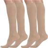 BEONTOP by Gambetti Gambaletti Compressione Graduata Donna 140 Denari 2Pz - Calze Compressione 22-23 mmHg, Riposanti, Contenitive, Elastiche Per Vene Varicose, Comfort Support Line - Made in Italy