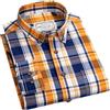 Adhdyuud Camicie Casual 100% Cotone Plaid Camicie Primavera Affari Manica Lunga Classica A Quadri Camicia Morbida T0C16-05 XXL
