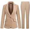 YYNUDA Tailleur con pantalone da donna, stile manageriale, vestibilità aderente, blazer elegante con completo pantalone/gonna per la primavera e l'estate