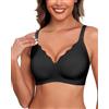 HORISUN Reggiseno Senza Ferretto Donna Reggiseni Senza Cuciture Reggiseno Push Up Comodo con Scollo a V Reggiseni