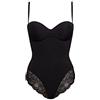 SIELEI 1 Pezzo Body Donna 1978 con Ferretto in Microfibra e Inserti in Pizzo -Coppa B - C