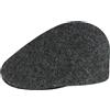 Kangol Coppola Seamless Wool Gatsby 507 Donna/Uomo - Berretto Becco Anatra Cappellino in Lana con Visiera, Visiera Inverno Autunno/Inverno - S (54-55 cm) Antracite