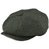 BOTVELA Cappellino da Uomo in Tweed a Spina di Pesce 8 Pannelli in Misto Lana