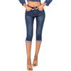 Nina Carter P132 Capri Skinny Fit Jeans a vita alta, effetto lavanderia, Blu scuro (P132-1), XXL sottile