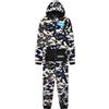 Get Trend Fortnite Tuta Intera Bambino Adolescenti 7-16 Anni, Pile Pigiami Interi Bambini con Cappuccio, Regalo Ragazzo(13-14 Anni, Crema Mimetica Fortnite)