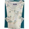 Linclalor Pigiama Pantalone Lungo E Manica Lunga Serafino Interlock Stampato 100% Cotone Art.92244 (Ottanio, 56)
