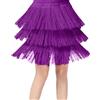 Generico Vestito Latino Americano Bambina Gonna da Ballo con Nappe per Bambina Gonna da Ballo con Frange A Strati Mini Gonne Invernali Gonne Latino Americano Bambine Vestito Carnevale Bambine