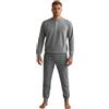 Buccia di Mela Pigiama Uomo Invernale in Punto Milano Art. I 8864 BM (IT, Numero, 52, Regular, Regular, Grigio)