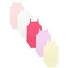 TupTam Body Neonato Bambina 5 Pezzi - Body Neonato in Cotone con Spalline, Perfetto per l'Estate, Rosa/Viola/Giallo, 74