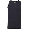 Fruit of the Loom Valueweight Canotta sportiva, confezione da 5 pezzi, taglia L, colore blu Deep Navy