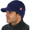 TOP-EX DryKnit™ 50% lana merino uomo donna cappello invernale con visiera - impermeabile antivento Beanie Beanie caldo foderato in pile lavorato a maglia per grandi teste, XL/XXL