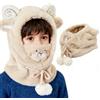 AYPOW Passamontagna Invernale in Pile Termico Bambini 3-8 Anni, Multifunzionale Maschera da Sci 3D Animale Regolabile Caldo Antivento,Cappuccio Scaldacollo Sciarpa per Ragazzi Ragazze Sport all'aperto