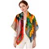 PoeticEHome Scialli in Cashmere per Donna 90x90 cm - Sciarpe Quadrate Leggere come una Piuma con Stampa Artistica, Confezione Regalo