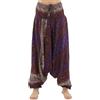 PANASIAM Pantaloni Aladino Unisex - Harem & Tuta 2 in 1 - Indostyle | 100% viscosa, cavallo basso per massima libertà di movimento, pantaloni yoga, taglie L & XL per altezze fino a 2 m