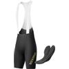 ROCKBROS Salopette da Ciclismo Uomo Estiva, Pantaloncini Ciclismo con Bretelle, con Fodera del Cuscino a Elastic Interface, Traspirante e Asciugatura Rapida, per Bici da Strada MTB, Nero, XXL