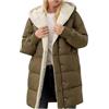 RUITOTP Cappotto Donna Invernale Lungo Impermeabile Giacca con Cappuccio Parka Cappotti Ispessito Caldo Sherpa Elegante Piumino Antivento Outdoor