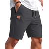 TARAINYA Texture Pantaloncini Uomo Cotone Estivi Causal con Coulisse | 50%cotone 45%poliestere 5%elastan,pantaloni corti uomo,regular fit,elastico in vita con cordoncino,elasticità,spiaggia,casual