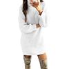 Generic Abiti premaman da donna alla moda tinta unita collo alto inverno autunno caldo maglia maglione lungo top vestito leggero e abiti per le donne