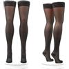 Activa - 2 Paia Calze Autoreggenti Compressione Graduata Donna 140 Denari mm/Hg 16/19, Calze Contenitive Donna per Circolazione Riposanti Curative 100% Made in Italy (Ambra, M)