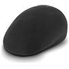 fiebig Clifton Berretto | Flatcap in Pura Lana Vergine al 100% | Unisex Coppola Fatto in Italia (56-M, Antracite)