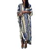 Orshoy Abito Estivo Vestito Maxi Abito da Spiaggia Lungo Copribikini in Cotone Camicetta Tunica Vestito Lungo Abito Kaftano Tunica Kimono Copricostume da Bagno