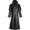 Aksah Fashion S Gothic Van Helsing Steampunk gotico Hugh Jackman nero Trench da uomo in pelle