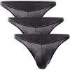 AIEOE Slip da uomo con Allover fori d'aria, traspiranti, mini slip da uomo, grigio scuro X 3, L