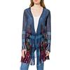 Desigual JERS_Rin Cardigan Sweater, Blu, S Donna