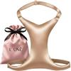 L' UNĒ Reggiseno Antirughe con Scollo | Reggiseno da Notte senza Ferretto | Reggiseno Notturno Antirughe | Reggiseno Cuscino | Cuscino Seno Antirughe | Taglia Unica, oro, Taglia unica