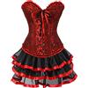 Kuose Moulin Rouge - Corsetto gotico, taglie forti S-6XL