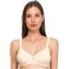 SIELEI, Reggiseno Semi-Imbottito Senza Ferretto, Realizzato in Cotone Biologico, Designed in Italy, Color Ecru Melange, Taglia 5B