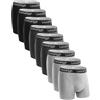 Lowbangge Boxer Uomo Cotone 9 Pezzi, Estremamente Confortevoli Traspiranti | Mutande Uomo Di Cotone Senza Etichette, Aderiscono Perfettamente Al Corpo, Delicate Sulla Pelle, Ideali Per L'Uso Quotidiano